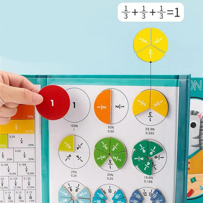 Magnetic Fractions Educational Puzzle